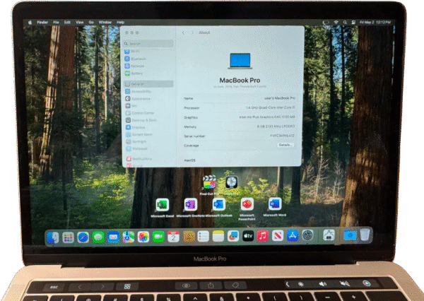 MacBook Pro 2019 Touchbar w/ Final Cut Pro, Logic Pro & Microsoft Office - Image 2