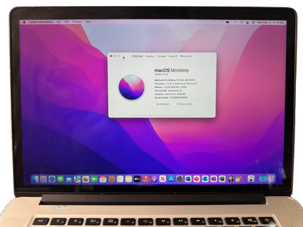 MacBook Pro 2015 15-Inch (i7) – 16GB RAM – Excellent – Creative & Office Apps Included - Image 2