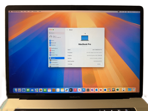 MacBook Pro 2017 15-Inch (i7) – 16GB RAM – Excellent – Creative & Office Apps Included - Image 3